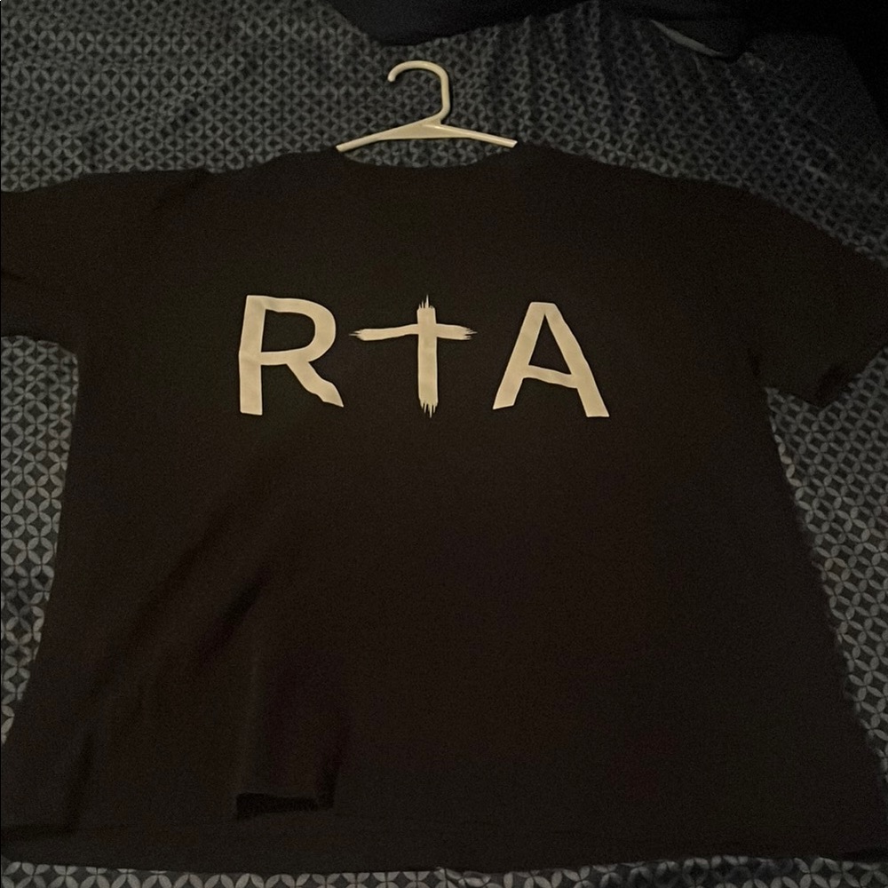 RtA Black Short Sleeve Tee